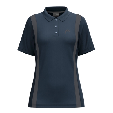 Head Tennis-Shirt Club 25 Tech Polo (Moisture Transfer Microfiber Technologie) 2025 navyblau Damen