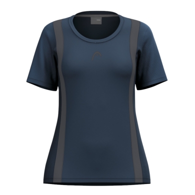 Head Tennis-Shirt Club 25 Tech (100% Polyester, schnelltrocknend) navyblau Damen