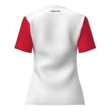 Head Tennis-Shirt Club 25 Tech (100% Polyester, schnelltrocknend) weiss/rot Damen