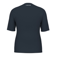 Head Tennis-Shirt Performance 2024 (Polyester-Jacquard, schnelltrocknend) navyblau Damen