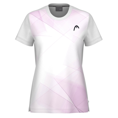 Head Tennis-Shirt Tie-Break (Moisture Transfer Microfiber Technologie) 2025 weiss/rosa Damen