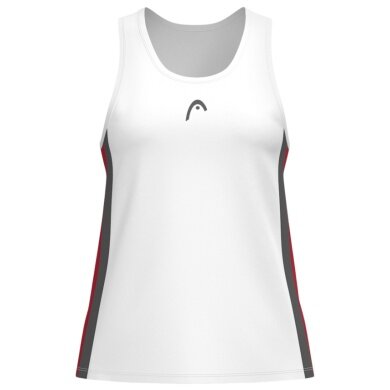 Head Tennis-Tank Club 25 Tech Tank Top (Racer Back) 2025 weiss/rot Damen