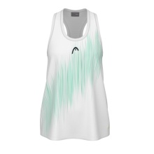 Head Tennis-Tank Top Agility 2024 (100% Polyester) weiss/mintgrün Mädchen