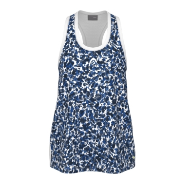 Head Tennis-Tank Top Agility 2024 (100% Polyester) royalblau/weiss Mädchen