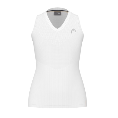 Head Tennis-Tank Top Performance 2024 (Polyester-Jacquard, V-Ausschnitt) weiss Damen