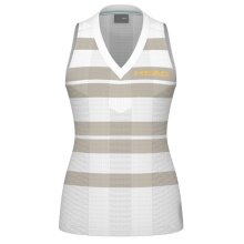 Head Tennis-Tank Top Performance (schnelltrocknend, V-Ausschnitt) 2025 weiss/beige Damen