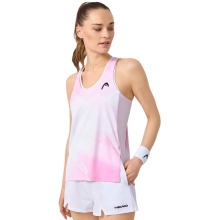 Head Tennis-Tank Top Spirit (100% Polyester) 2025 weiss/rosa Damen