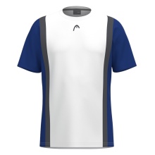 Head Tennis-Tshirt Club 25 Tech (feuchtigkeitsabsorbierend) 2025 weiss/royalblau Herren