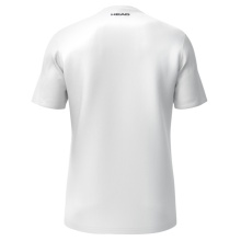 Head Tennis-Tshirt Club 25 Tech (100% Polyester, atmungsaktiv) 2025 weiss Jungen