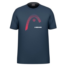 Head Tennis-Tshirt Club Carl (Mischgewebe, feuchtigkeitsabsorbierend) 2025 navyblau Herren