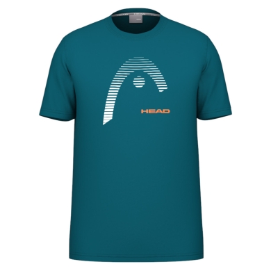 Head Tennis-Tshirt Club Carl (Mischgewebe, feuchtigkeitsabsorbierend) 2025 tealblau Herren