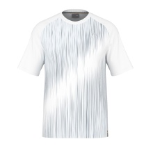 Head Tennis-Tshirt Performance 2024 (Polyester-Jacquard, schnelltrocknend) weiss/hellblau Herren