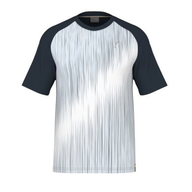 Head Tennis-Tshirt Performance 2024 (Polyester-Jacquard, schnelltrocknend) navyblau/weiss Herren