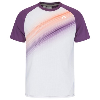 Head Tennis-Tshirt Performance (Moisture Transfer Microfiber Technologie) violett/weiss Herren