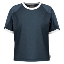 Head Tennis-Tshirt Play Tech (Moisture Transfer Microfiber Technologie) 2025 navyblau Damen