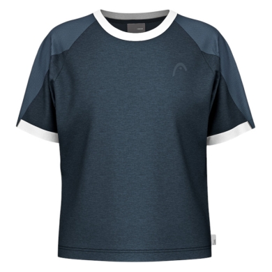 Head Tennis-Tshirt Play Tech (Moisture Transfer Microfiber Technologie) 2025 navyblau Damen