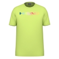 Head Tennis-Tshirt Rainbow (Mischgewebe, feuchtigkeitsabsorbierend) 2025 limegelb Herren