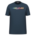 Head Tennis-Tshirt Rainbow (Mischgewebe, feuchtigkeitsabsorbierend) 2025 navyblau Herren