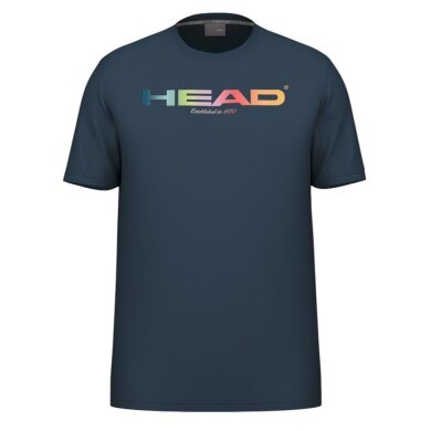 Head Tennis-Tshirt Rainbow (Mischgewebe, feuchtigkeitsabsorbierend) 2025 navyblau Herren