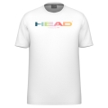 Head Tennis-Tshirt Rainbow (Mischgewebe, feuchtigkeitsabsorbierend) 2025 weiss Herren