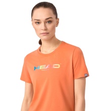 Head Tennis-Tshirt Rainbow (Mischgewebe) 2025 orange Damen