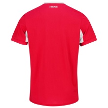 Head Tennis-Tshirt Slice 2023 (atmungsaktiv) rot Jungen