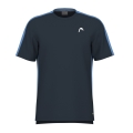 Head Tennis-Tshirt Slice 2024 (atmungsaktiv, Mesh-Einsätze) navyblau Herren