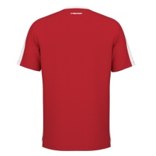 Head Tennis-Tshirt Slice 2024 (atmungsaktiv, Mesh-Einsätze) rot Herren