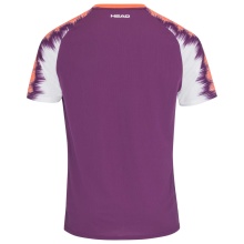 Head Tennis-Tshirt Topspin (schnelltrocknend, modern) violett/orange Herren