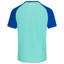 Head Tennis-Tshirt Topspin (schnelltrocknend, modern) royalblau/türkis Herren