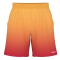 Head Tennishose Short Power II 2024 (mit Innenhose, feuchtigkeitsregulierend) kurz orange/gelb Herren