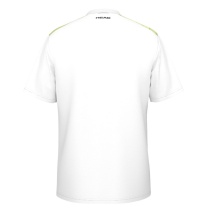 Head Tennis-Tshirt Topspin (V-Ausschnitt, Polyester-Interlock) 2025 weiss/lime Herren