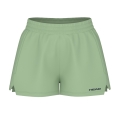 Head Tennishose Play Short (elastischer Bund) kurz grün Damen