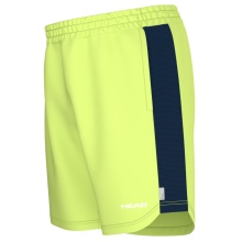 Head Tennishose Power Short (4-Wege-Stretch, feuchtigkeitsabsorbierend) 2025 kurz limegelb Herren