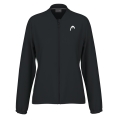 Head Tennisjacke Breaker Full Zip 2024 (Moisture Transfer Microfiber Technologie) schwarz Damen