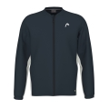 Head Tennisjacke Breaker Full Zip 2024 (Moisture Transfer Microfiber Technologie) navyblau/weiss Herren