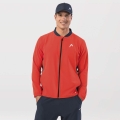 Head Tennisjacke Breaker Full Zip 2024 (Moisture Transfer Microfiber Technologie) orange/navyblau Herren