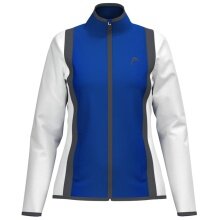 Head Tennisjacke Club 25 Full Zip (Moisture Transfer Microfiber Technologie) 2025 royalblau/weiss Damen