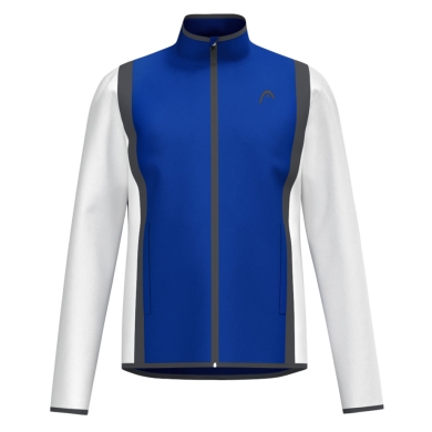 Head Tennisjacke Club 25 Full Zip (Moisture Transfer Microfiber Technologie) 2025 royalblau/weiss Herren