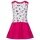 Head Tenniskleid Dress 2023 (separate Innenhose, 100% Baumwolle) weiss/berrypink Kleinkinder