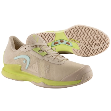 Head Tennisschuhe Sprint Pro 3.5 Allcourt beige/limegrün Damen