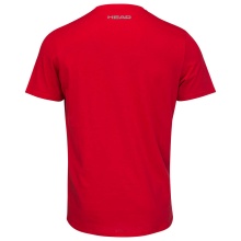 Head Tennis-Tshirt Club Basic 2023 (Mischgewebe) rot/weiss Jungen