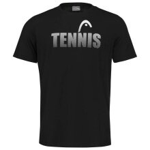 Head Tennis-Tshirt Club Colin 2023 (Mischgewebe) schwarz Jungen