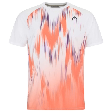 Head Tennis-Tshirt Topspin (Moisture Transfer Microfiber Technologie) weiss/orange Jungen