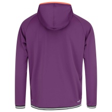 Head Kapuzenpullover Hoodie mit Kapuze Topspin (100% Polyester) violett/orange Herren