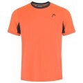 Head Tennis-Tshirt Slice 2023 (schnelltrocknend, atmungsaktiv) orange Herren