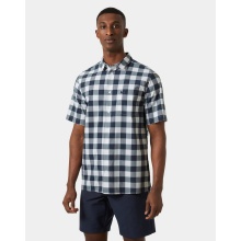 Helly Hansen Kurzarmhemd Fjord QD 2.0 (angenehmes Tragegefühl) navyblau/weiss Herren