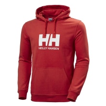 Helly Hansen Kapuzenpullover Logo Hoodie (Bio-Baumwolle) rot Herren