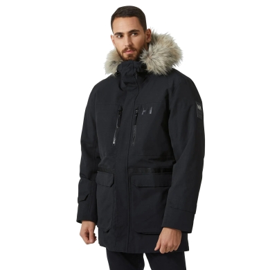 Helly Hansen Winter-Daunenparka Varanger Down (sehr warm, wasserdicht, atmungsaktiv) schwarz Herren