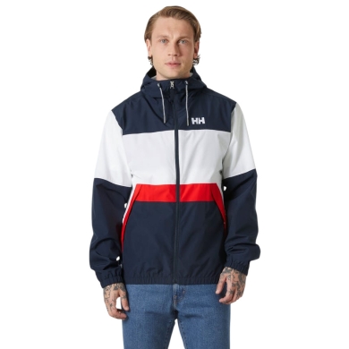 Helly Hansen Regenjacke Koster Rain (wasserdicht, Colorblock) navyblau/weiss Herren